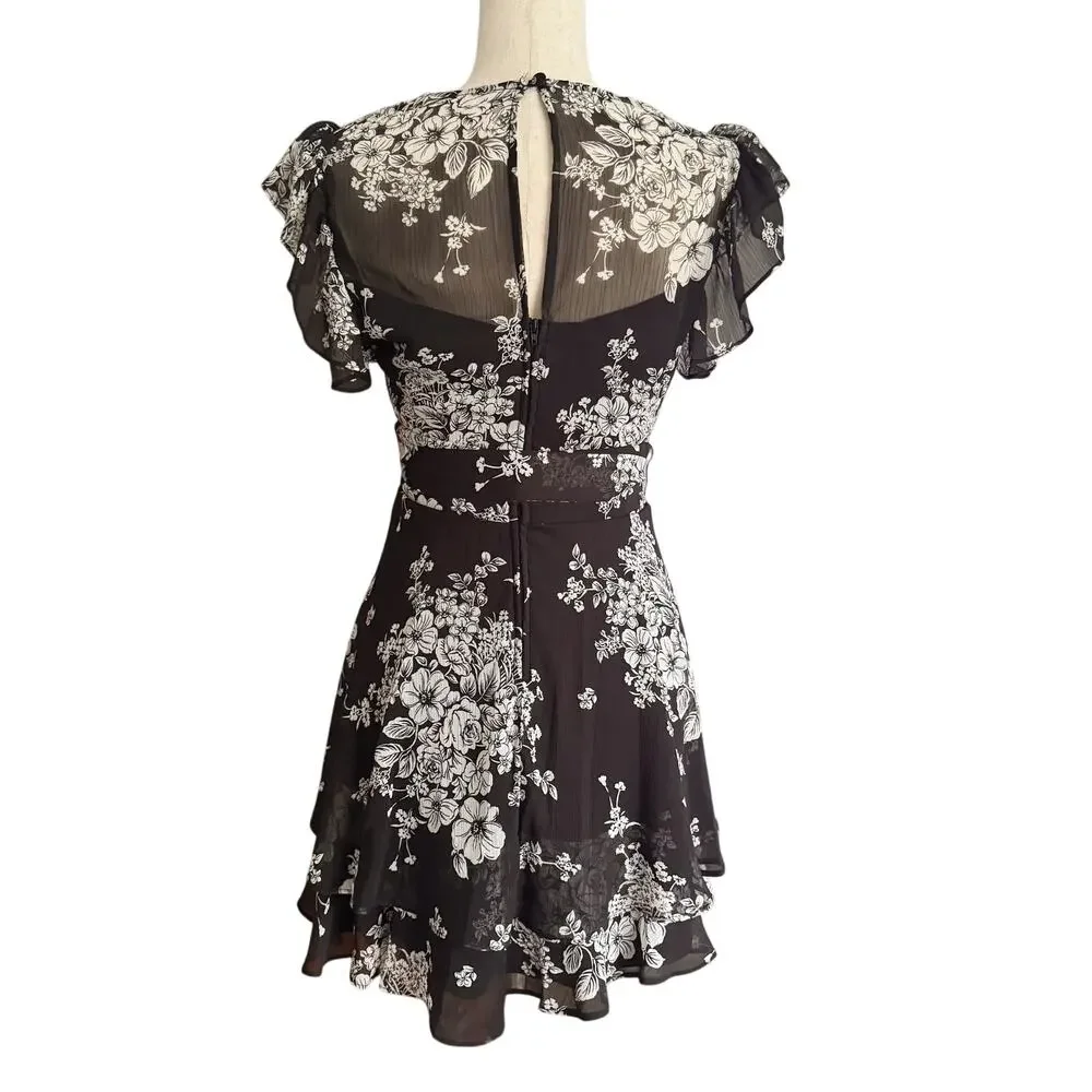 VTG B. Darlin Y2K Babydoll mini dress Women's Sz 4 6 Vintage Fairy Fairycore 90s - Picture 8 of 16